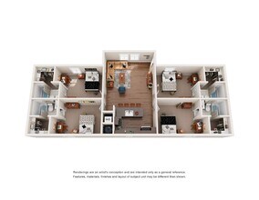 Four Bedroom Lodge Private floor plan